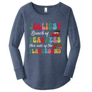 Xmas Jolliest Bunch Of Teachers This Side Of The Playground Women's Perfect Tri Tunic Long Sleeve Shirt