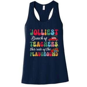 Xmas Jolliest Bunch Of Teachers This Side Of The Playground Women's Racerback Tank