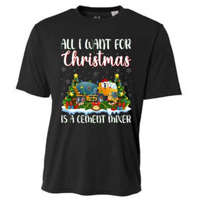 Xmas Lighting All I Want For Christmas Is A Cet Mixer Cooling Performance Crew T-Shirt