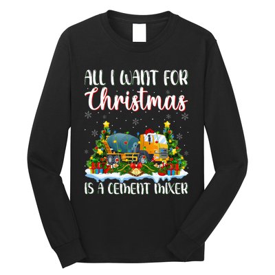 Xmas Lighting All I Want For Christmas Is A Cet Mixer Long Sleeve Shirt