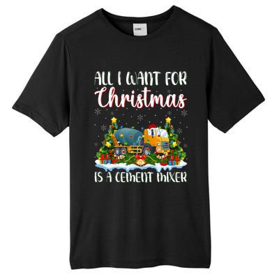 Xmas Lighting All I Want For Christmas Is A Cet Mixer Tall Fusion ChromaSoft Performance T-Shirt