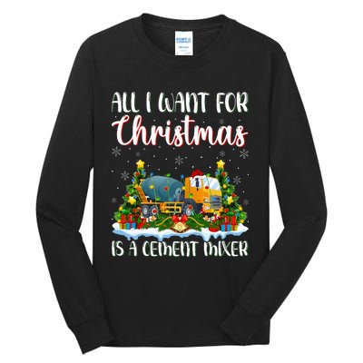 Xmas Lighting All I Want For Christmas Is A Cet Mixer Tall Long Sleeve T-Shirt