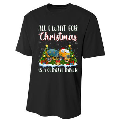 Xmas Lighting All I Want For Christmas Is A Cet Mixer Performance Sprint T-Shirt