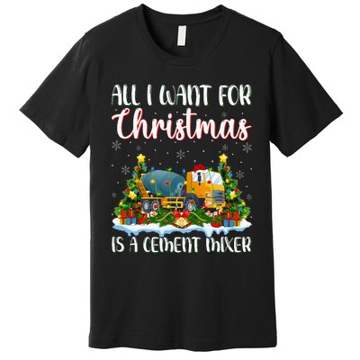 Xmas Lighting All I Want For Christmas Is A Cet Mixer Premium T-Shirt