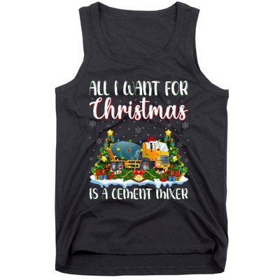 Xmas Lighting All I Want For Christmas Is A Cet Mixer Tank Top