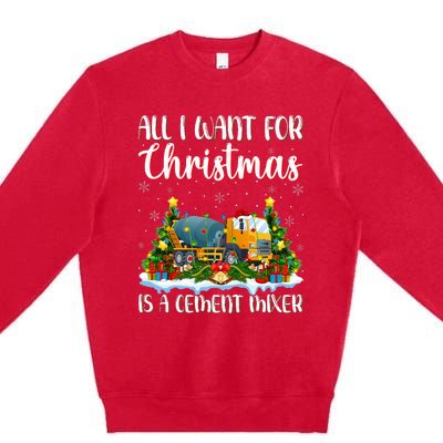 Xmas Lighting All I Want For Christmas Is A Cet Mixer Premium Crewneck Sweatshirt