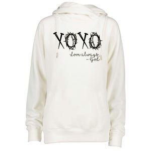 Xoxo Love Always God Womens Funnel Neck Pullover Hood