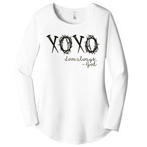 Xoxo Love Always God Women's Perfect Tri Tunic Long Sleeve Shirt