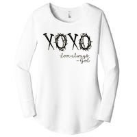 Xoxo Love Always God Women's Perfect Tri Tunic Long Sleeve Shirt