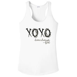 Xoxo Love Always God Ladies PosiCharge Competitor Racerback Tank