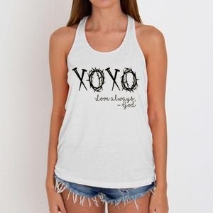 Xoxo Love Always God Women's Knotted Racerback Tank