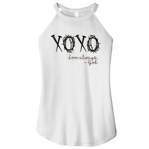 Xoxo Love Always God Women's Perfect Tri Rocker Tank