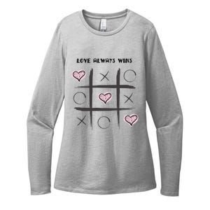 Xo Love Always Win Gift Graphic Gift With Sayings Gift Womens CVC Long Sleeve Shirt