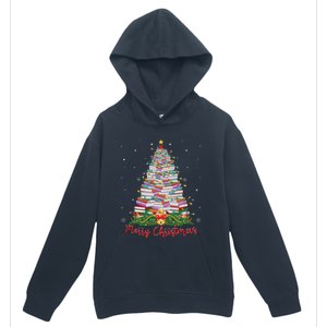 Xmas Light Book Lover Librarian Library Books Christmas Tree Urban Pullover Hoodie