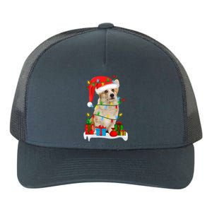 Xmas Lighting Corgi Dog Merry Corgmas Santa Corgi Christmas Gift Yupoong Adult 5-Panel Trucker Hat