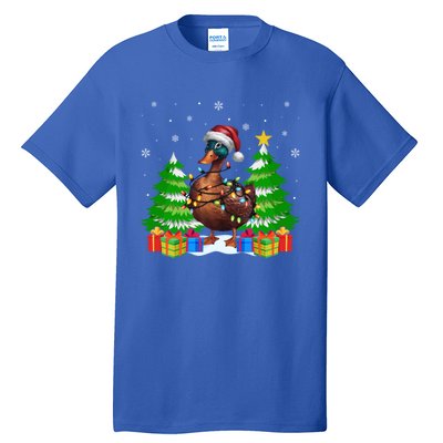 Xmas Lighting Duck Lovers Ugly Christmas Meaningful Gift Tall T-Shirt