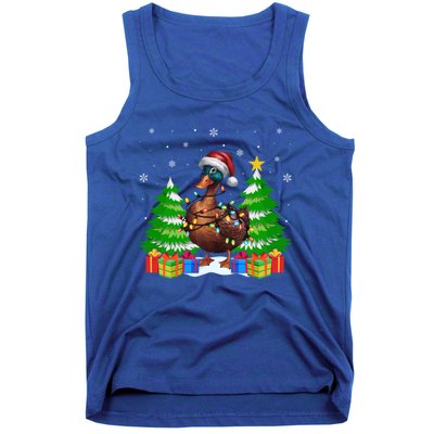 Xmas Lighting Duck Lovers Ugly Christmas Meaningful Gift Tank Top