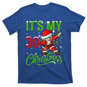 Xmas Lighting Dabbing Santa ItS My 30th Christmas Birthday Gift T-Shirt