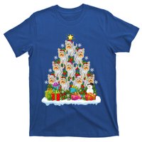 Xmas Lights Funny Santa Yorkshire Terrier Dog Christmas Tree Gift T-Shirt