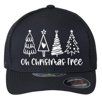 Xmas Lights Groovy Oh Christmas Tree Funny Tree Cakes Debbie Gift Flexfit Unipanel Trucker Cap