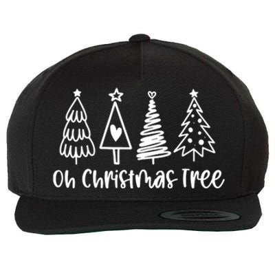 Xmas Lights Groovy Oh Christmas Tree Funny Tree Cakes Debbie Gift Wool Snapback Cap