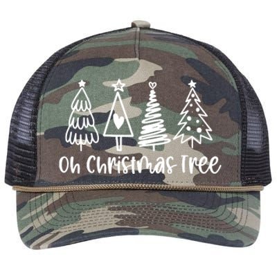 Xmas Lights Groovy Oh Christmas Tree Funny Tree Cakes Debbie Gift Retro Rope Trucker Hat Cap