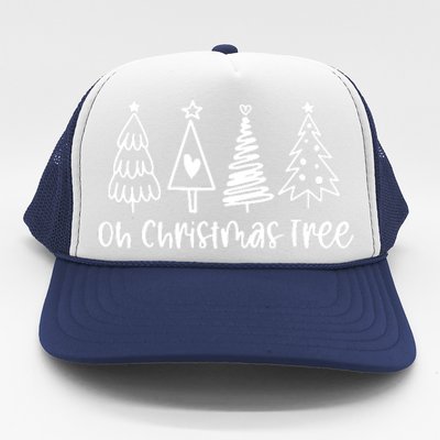 Xmas Lights Groovy Oh Christmas Tree Funny Tree Cakes Debbie Gift Trucker Hat