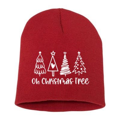 Xmas Lights Groovy Oh Christmas Tree Funny Tree Cakes Debbie Gift Short Acrylic Beanie