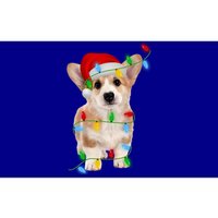 Xmas Lights Holiday Santa Cardigan Welsh Corgi Dog Christmas Gift Bumper Sticker