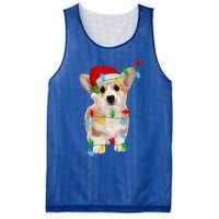 Xmas Lights Holiday Santa Cardigan Welsh Corgi Dog Christmas Gift Mesh Reversible Basketball Jersey Tank