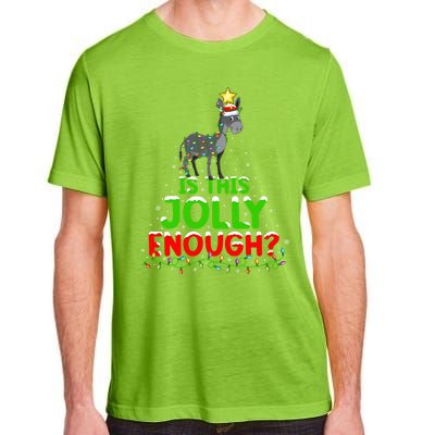 Xmas Lighting Is This Jolly Enough Mule Christmas Tree Gift Adult ChromaSoft Performance T-Shirt