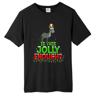 Xmas Lighting Is This Jolly Enough Mule Christmas Tree Gift Tall Fusion ChromaSoft Performance T-Shirt