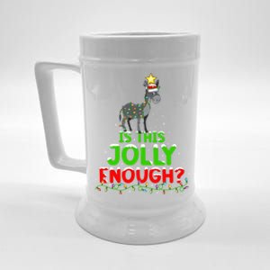 Xmas Lighting Is This Jolly Enough Mule Christmas Tree Gift Beer Stein