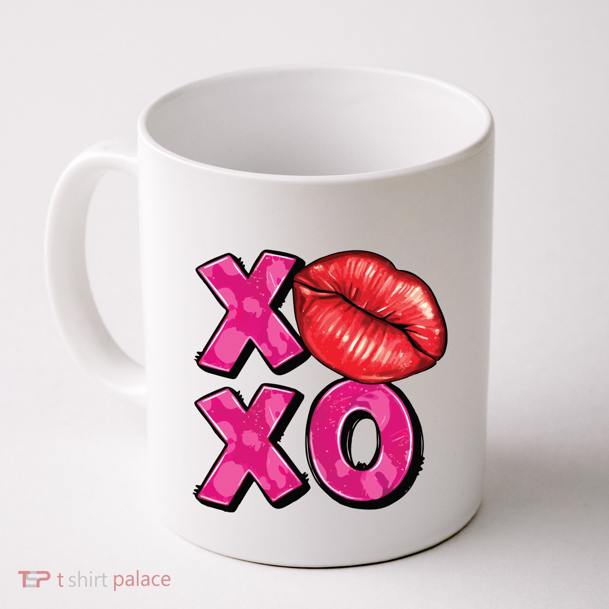 Xoxo Lips Kiss Valentines Day Mug