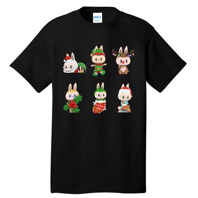 Xmas Labubu Lover Labubu The Monsters Christmas Santa Tall T-Shirt