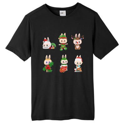 Xmas Labubu Lover Labubu The Monsters Christmas Santa Tall Fusion ChromaSoft Performance T-Shirt