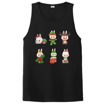 Xmas Labubu Lover Labubu The Monsters Christmas Santa PosiCharge Competitor Tank