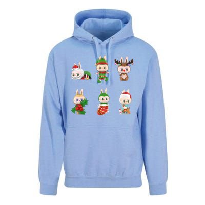 Xmas Labubu Lover Labubu The Monsters Christmas Santa Unisex Surf Hoodie