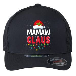 Xmas Light Mamaw Santa Claus Christmas Matching Costume Cool Gift Flexfit Unipanel Trucker Cap