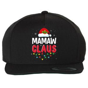 Xmas Light Mamaw Santa Claus Christmas Matching Costume Cool Gift Wool Snapback Cap