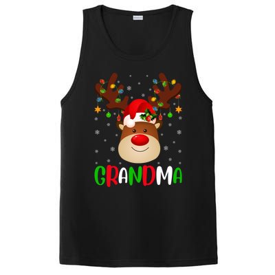 Xmas Lighting Matching Family Grandma Reindeer Christmas Gift PosiCharge Competitor Tank