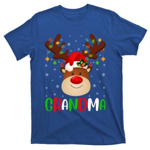 Xmas Lighting Matching Family Grandma Reindeer Christmas Gift T-Shirt