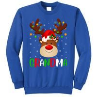 Xmas Lighting Matching Family Grandma Reindeer Christmas Gift Tall Sweatshirt