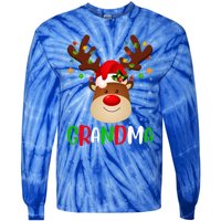 Xmas Lighting Matching Family Grandma Reindeer Christmas Gift Tie-Dye Long Sleeve Shirt