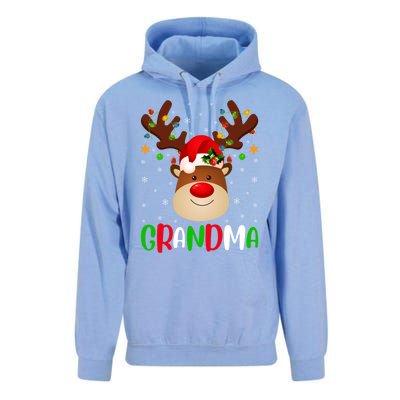 Xmas Lighting Matching Family Grandma Reindeer Christmas Gift Unisex Surf Hoodie