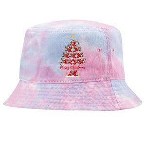 Xmas Lighting Matching Santa Airplane Christmas Tree Gift Tie-Dyed Bucket Hat