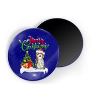 Xmas Lighting Matching Santa Yorkshire Terrier Dog Christmas Gift Magnet