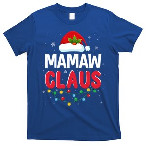 Xmas Light Mamaw Santa Claus Christmas Matching Costume Gift T-Shirt