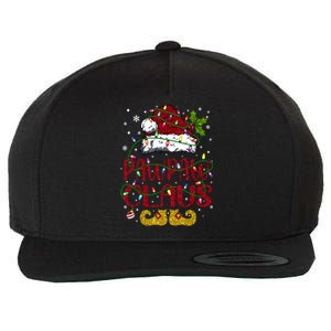 Xmas Lights Matching Family Christmas Santa Pawpaw Claus Gift Wool Snapback Cap