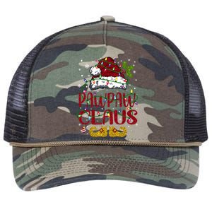 Xmas Lights Matching Family Christmas Santa Pawpaw Claus Gift Retro Rope Trucker Hat Cap